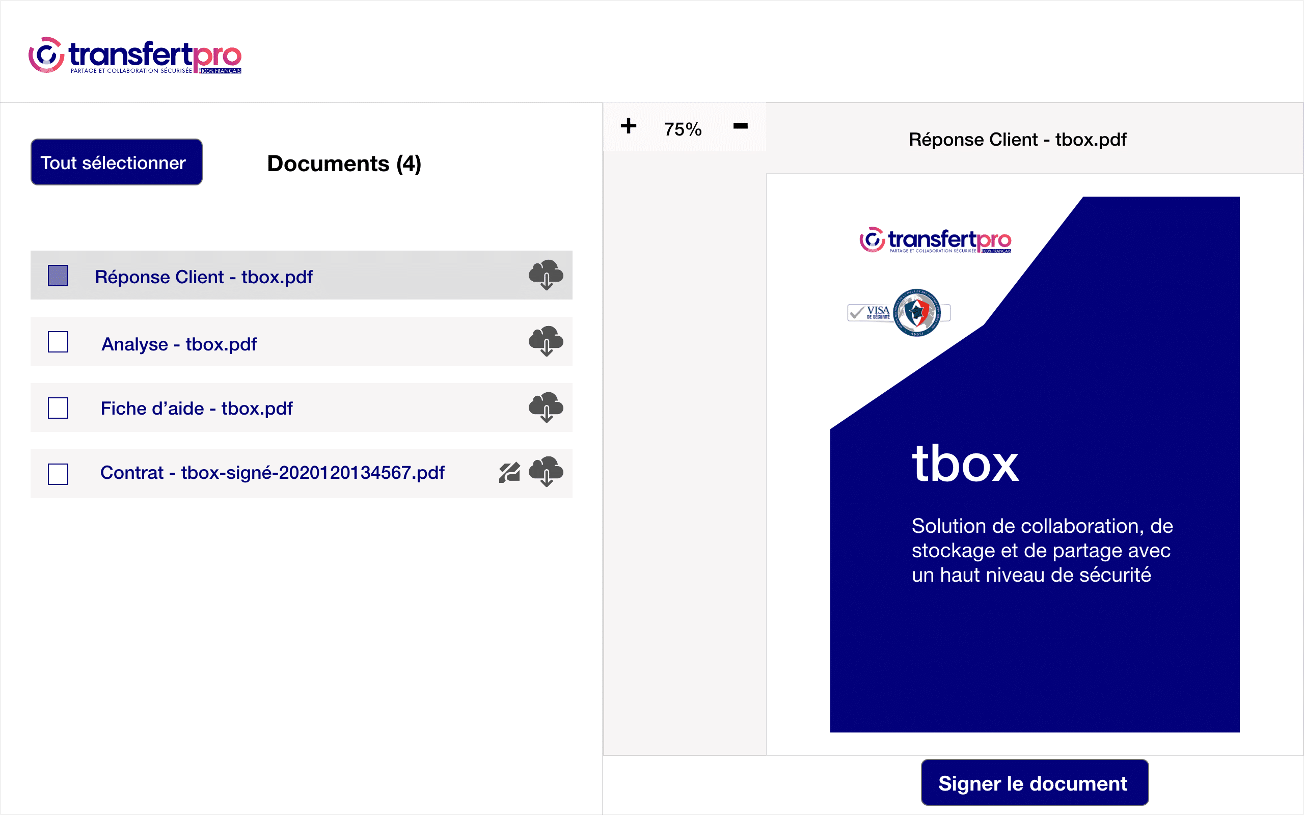 Plateforme de signature électronique