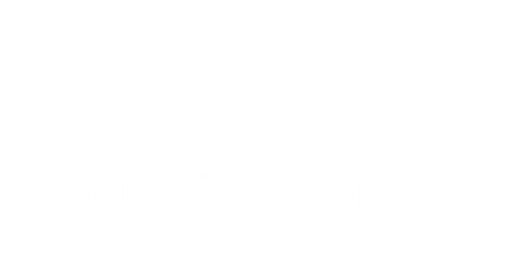 Logo Blanc société Orange Business Services