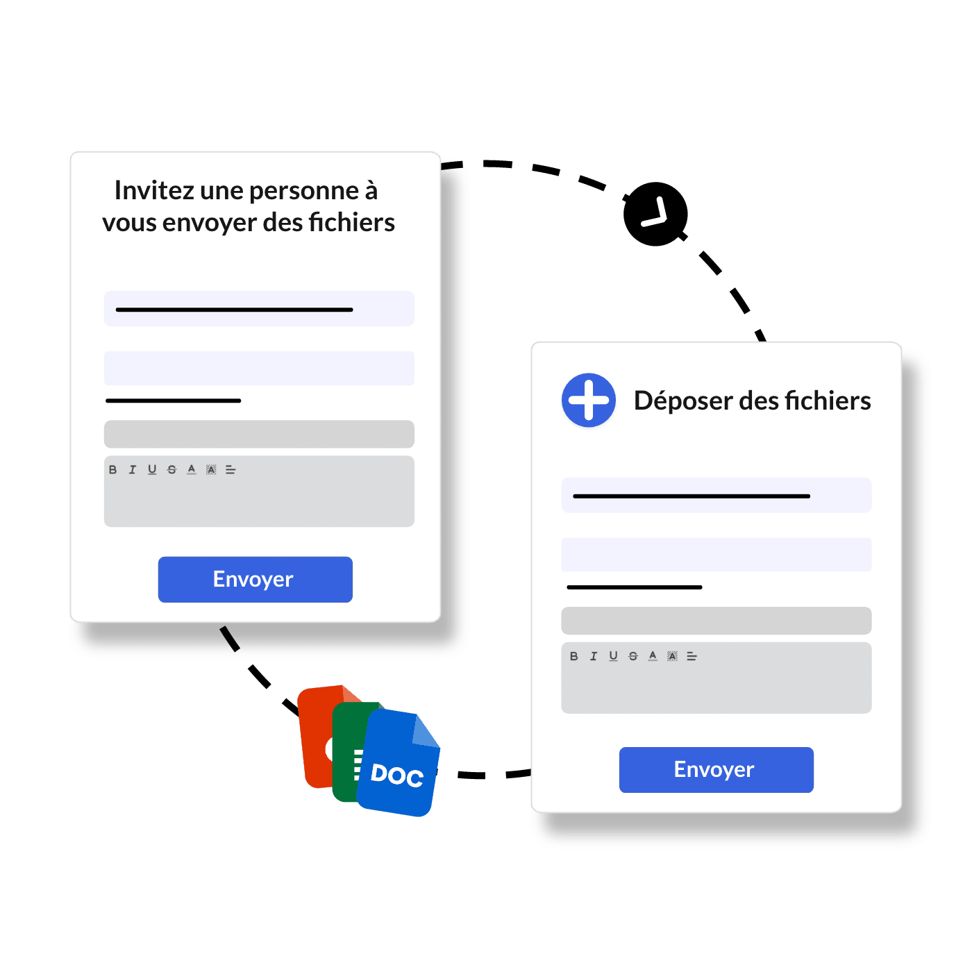 Deux interfaces pour échanger des fichiers