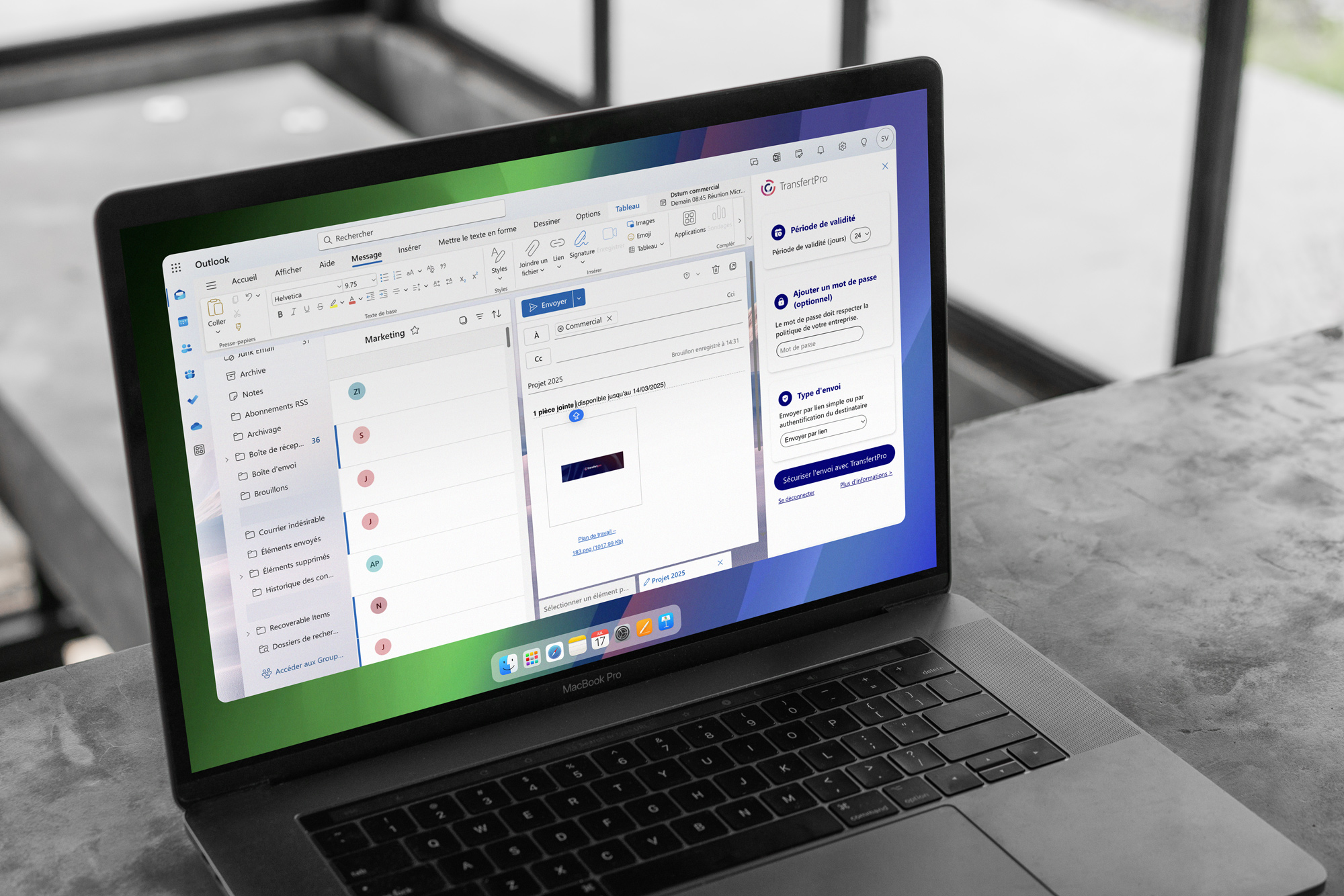Add-In Outlook TransfertPro