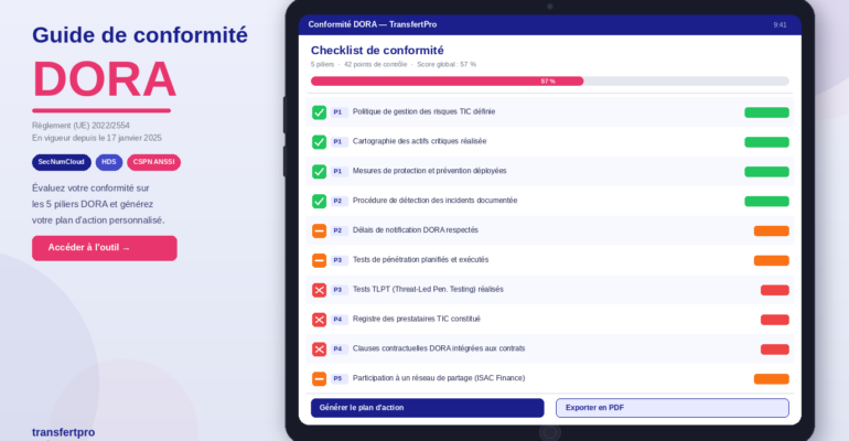 Guide de conformité DORA – Checklist et plan d&rsquo;Action