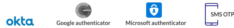 Okta, Google Authenticator, Microsoft Authenticator et SMS OTP